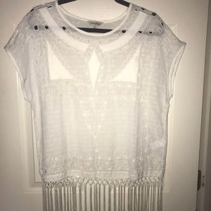 White Crochet Blouse